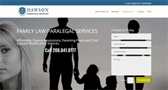 Desktop Screenshot of dawsonparalegal.com