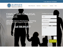 Tablet Screenshot of dawsonparalegal.com